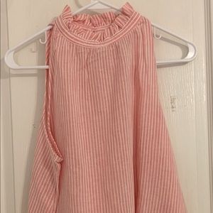 Universal Thread pink & white striped tank top